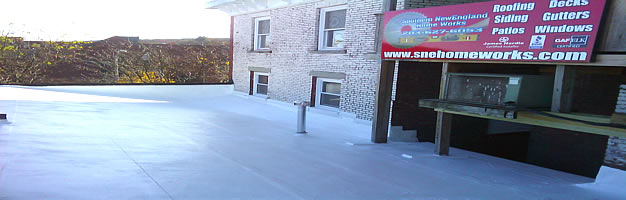Flat roof replacement or restoration in CT